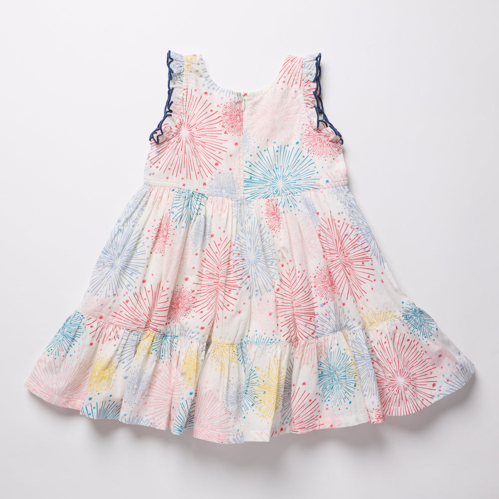 Girls Kelsey Dress - Fireworks