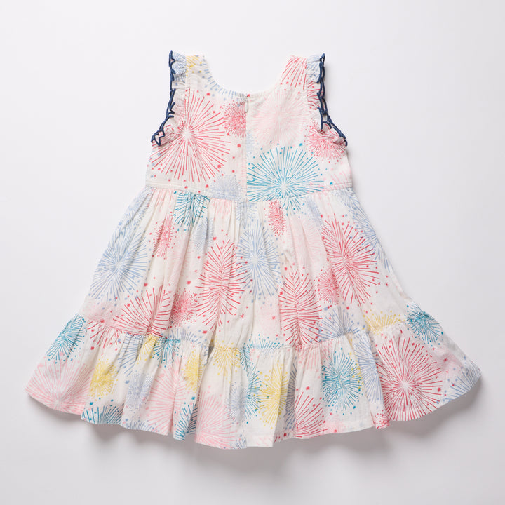 Girls Kelsey Dress - Fireworks