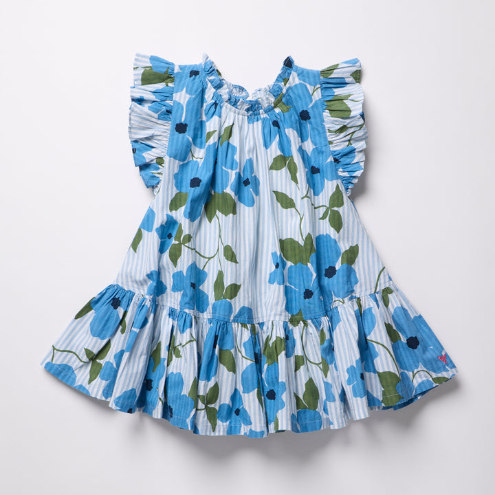 Girls Harper Dress - Hibiscus Floral