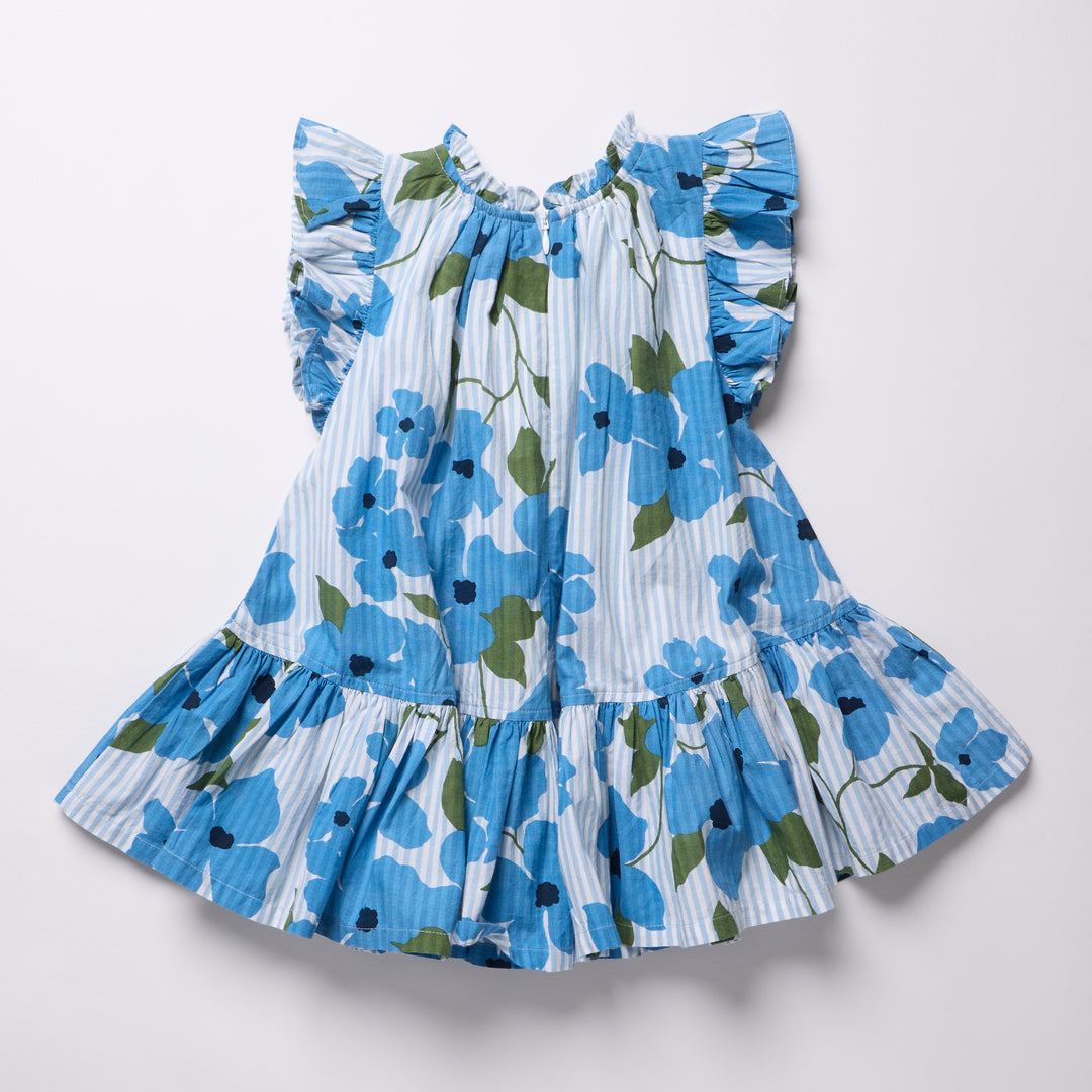 Girls Harper Dress - Hibiscus Floral