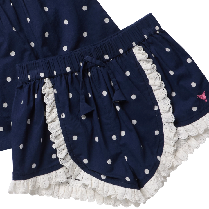 Girls Millie 2-PC Set - Navy Dot