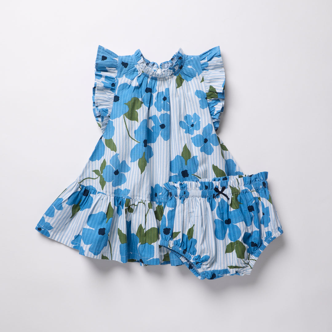 Baby Girls Harper Dress Set - Hibiscus Floral