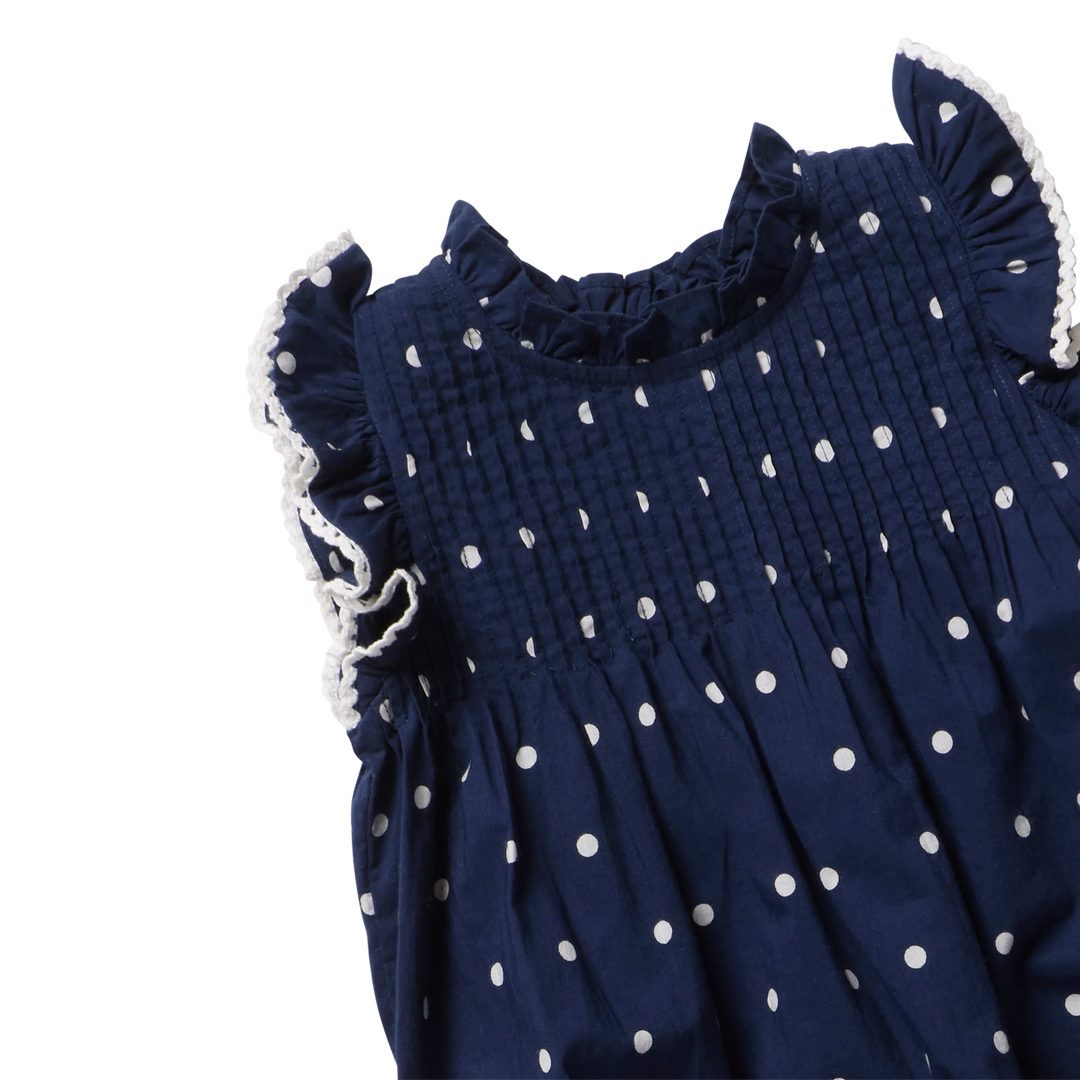 Baby Girls Jaipur Bubble - Navy Dot