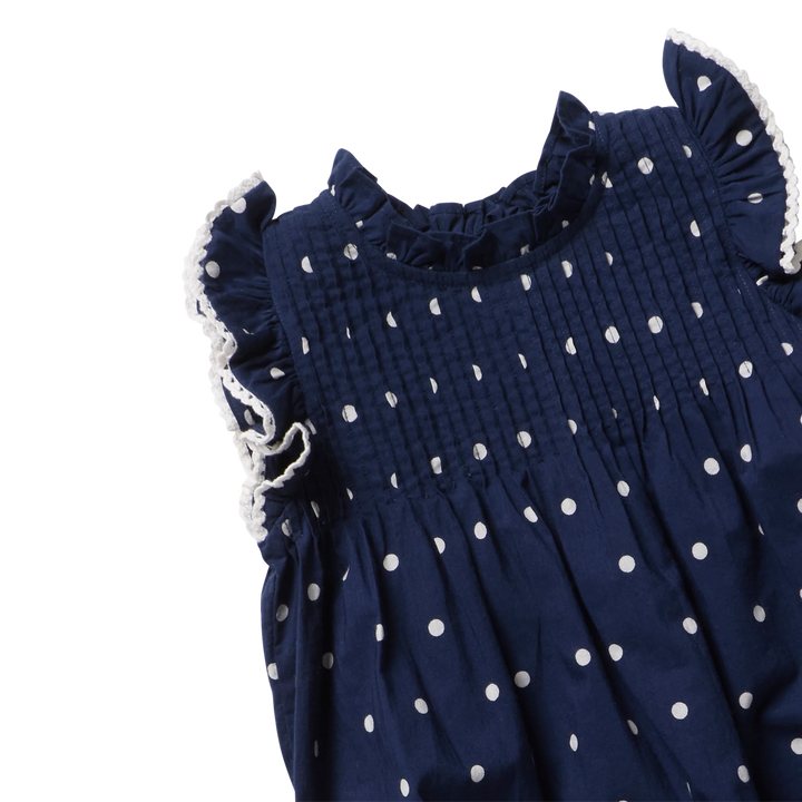 Baby Girls Jaipur Bubble - Navy Dot
