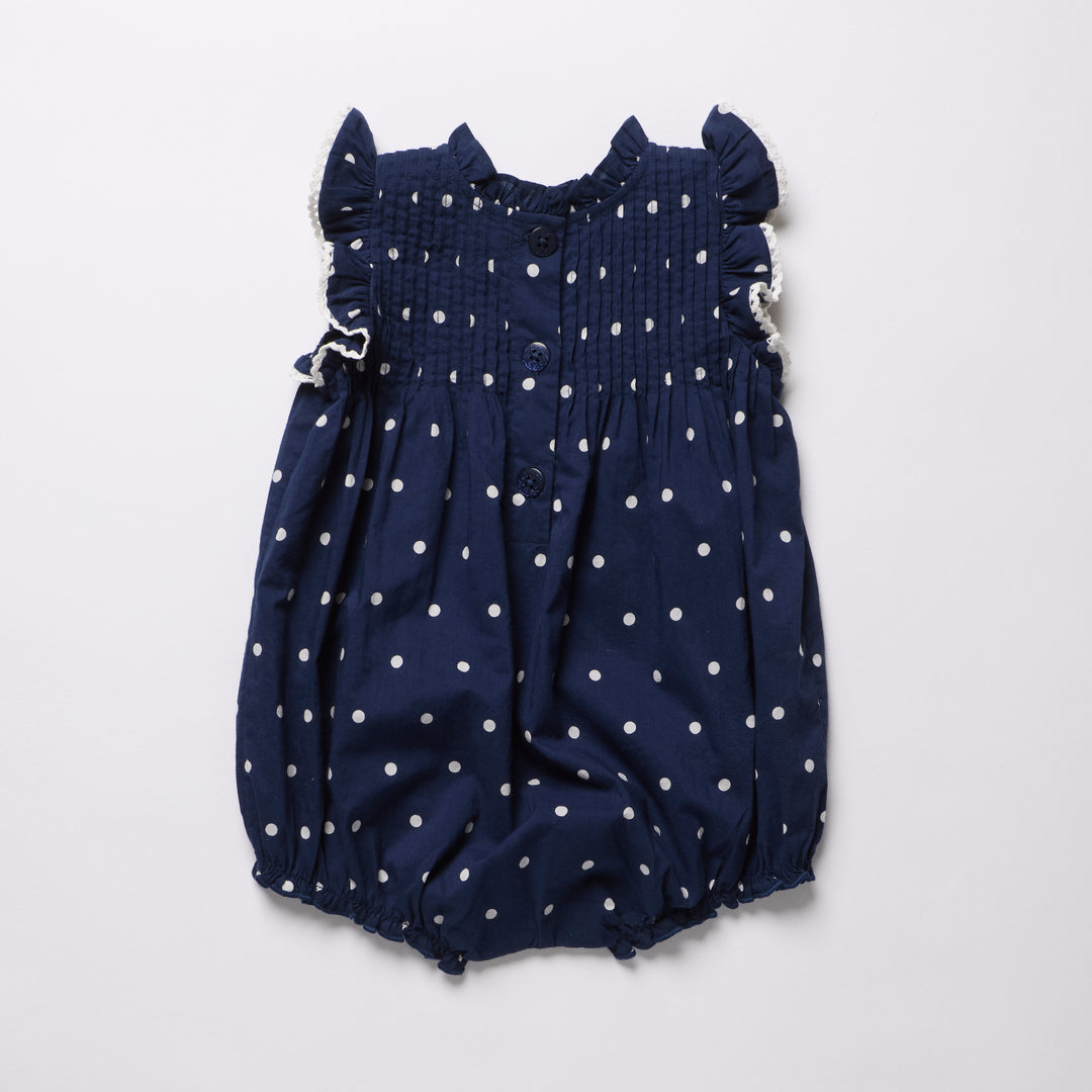 Baby Girls Jaipur Bubble - Navy Dot