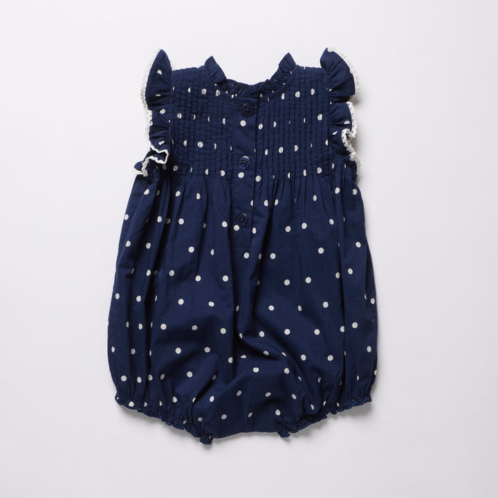 Baby Girls Jaipur Bubble - Navy Dot