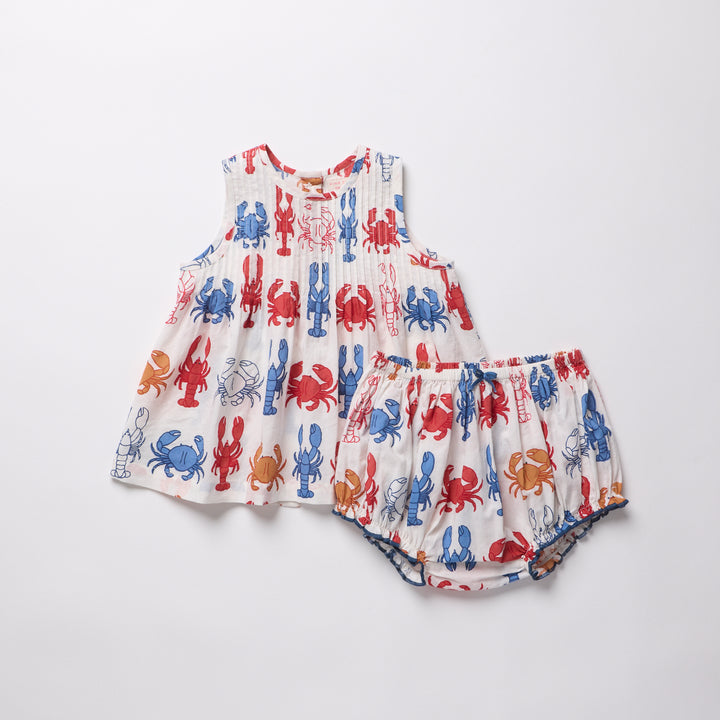 Baby Girls Jaipur 2-PC Set - Lobsters and Crabs
