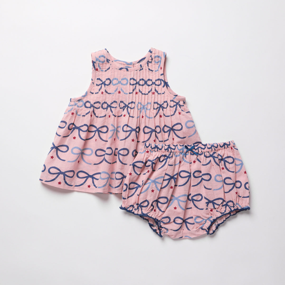 Baby Girls Jaipur 2-PC Set - Pink Bows