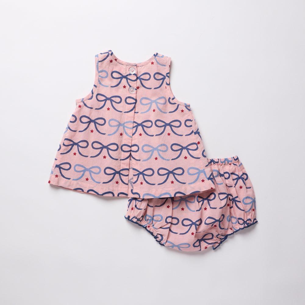 Baby Girls Jaipur 2-PC Set - Pink Bows