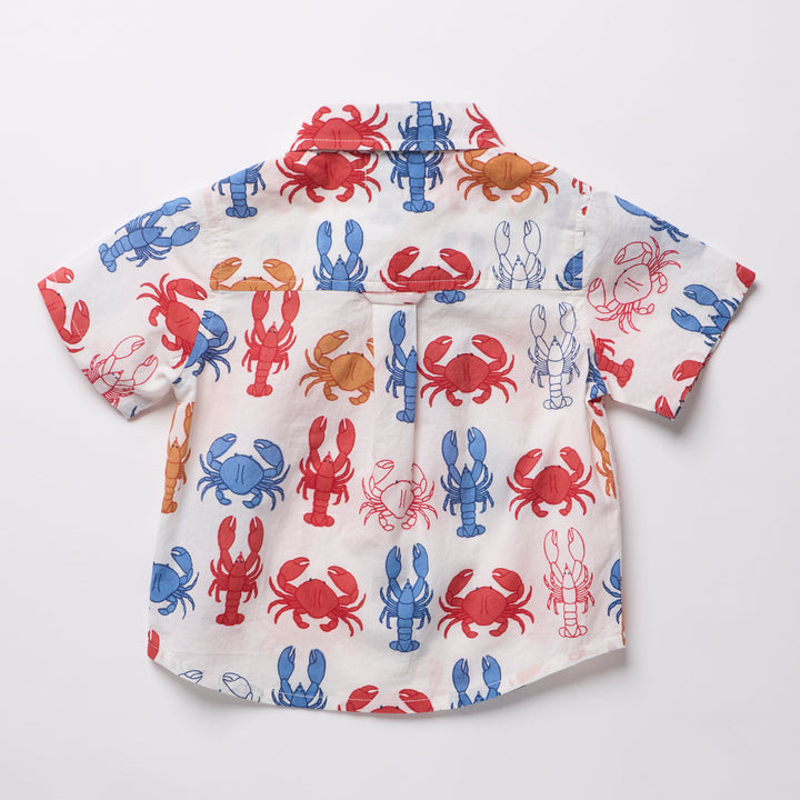 Boys Jack Shirt - Lobsters and Crabs