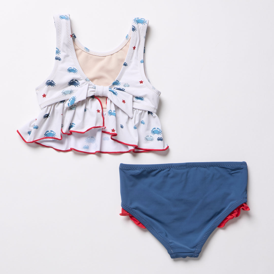 Girls Palmer Tankini - Small Crabs