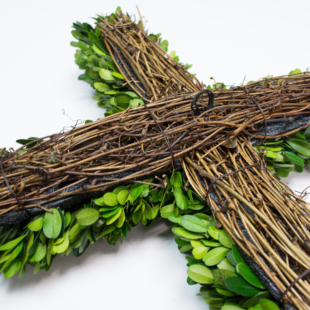 Preserved Boxwood Cross