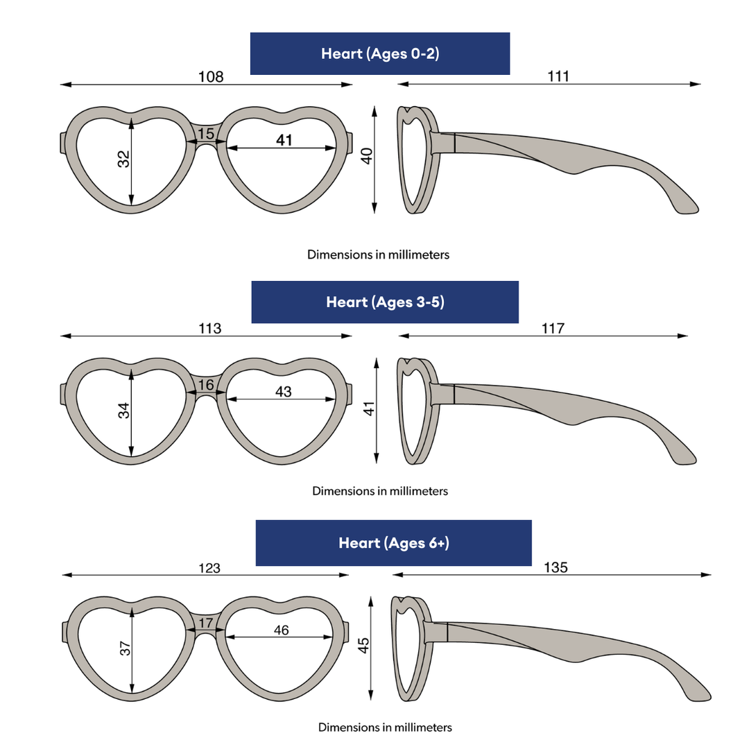 Babiators Sweet Cream Heart | Polarized Rose Gold Mirrored Lenses