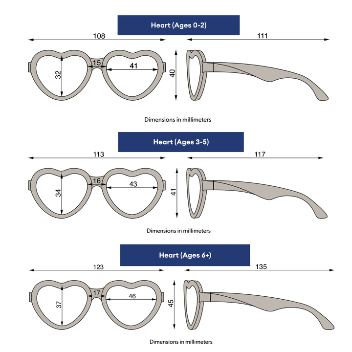 Babiators Sweet Cream Heart | Polarized Rose Gold Mirrored Lenses