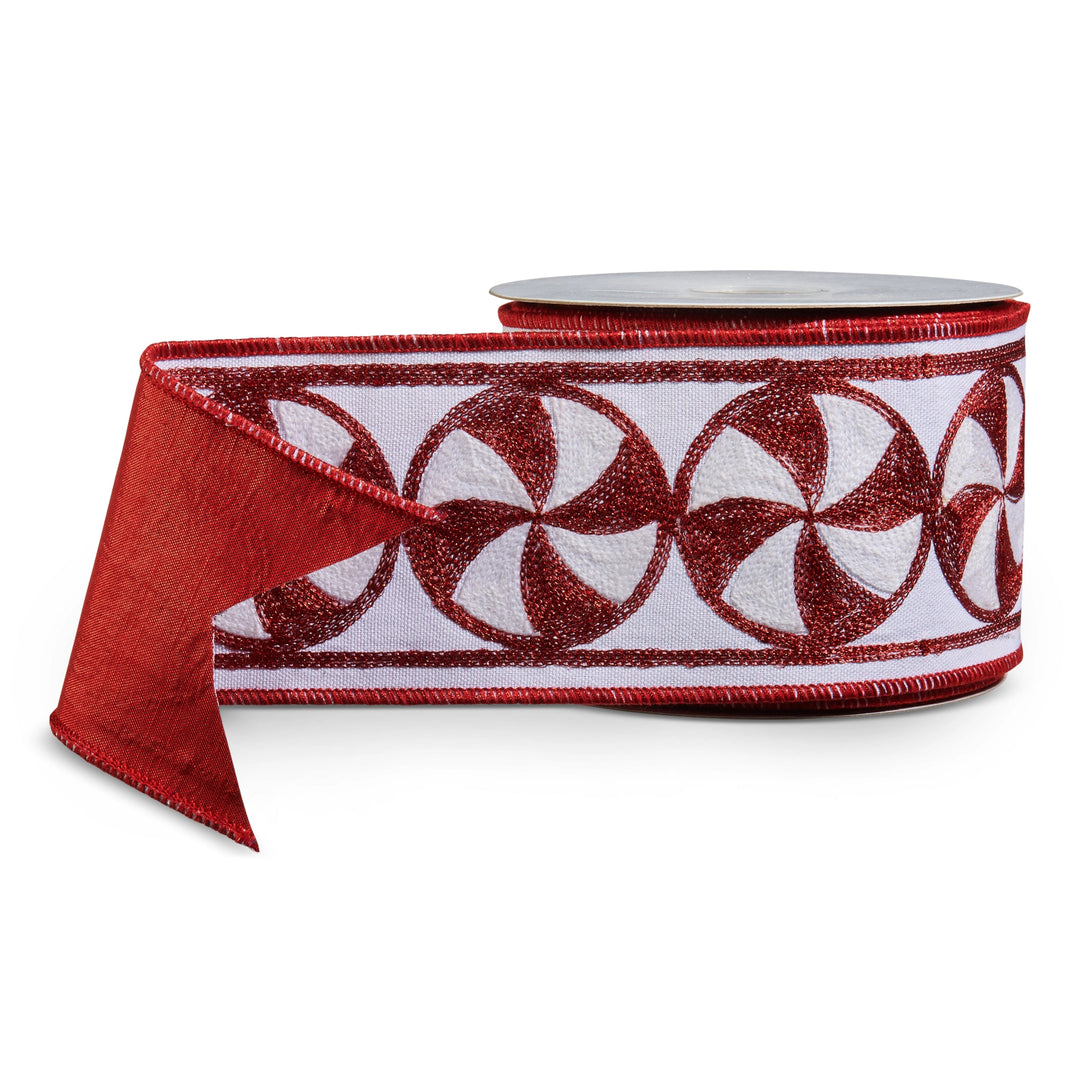 Peppermint Wired Ribbon
