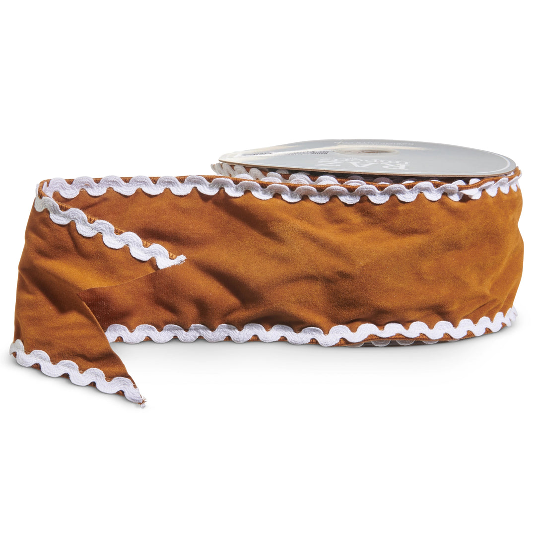 Sueded Gingerbread Wired Ribbon