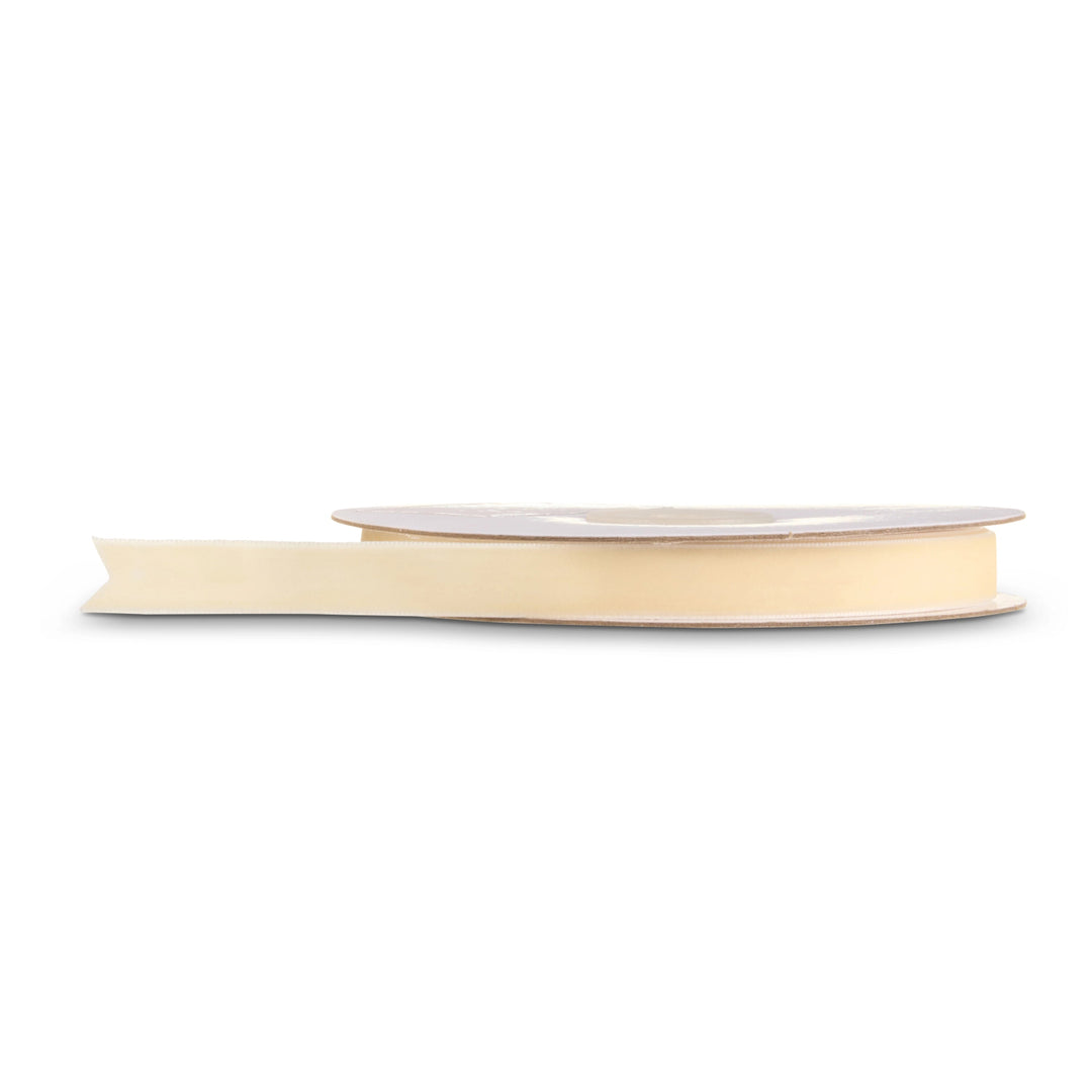 Ivory Velvet Ribbon