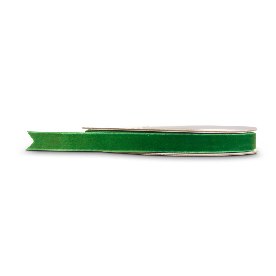 Dark Green Velvet Ribbon