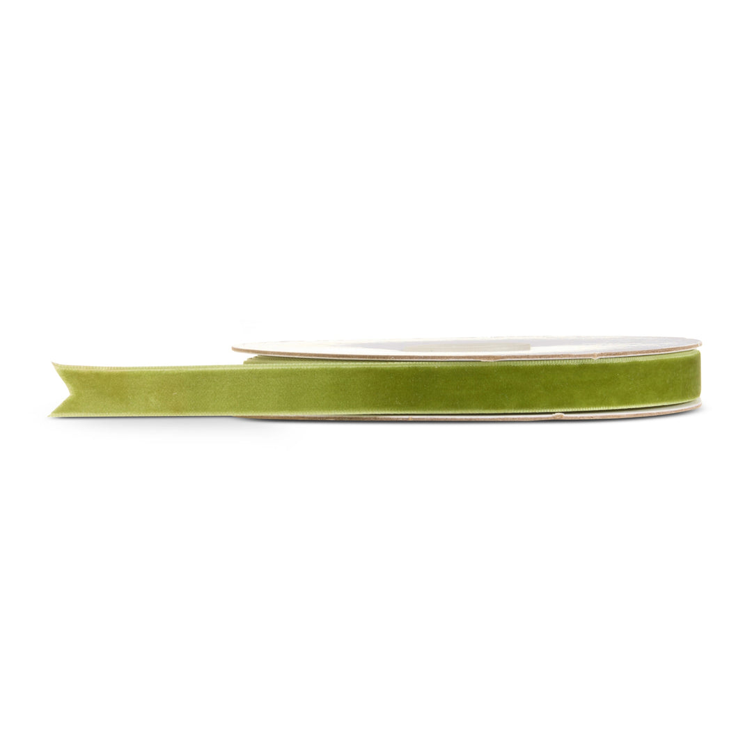 Sage Velvet Ribbon