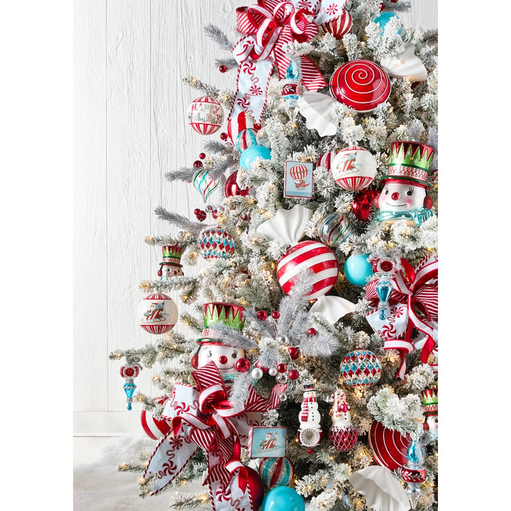 White Velvet &amp; Red Satin Wired Ribbon
