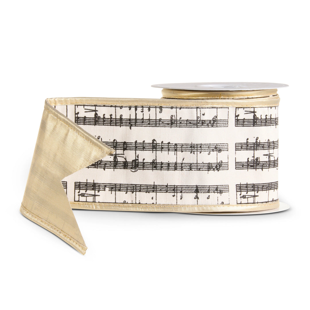 Sheet Music Wired Ribbon