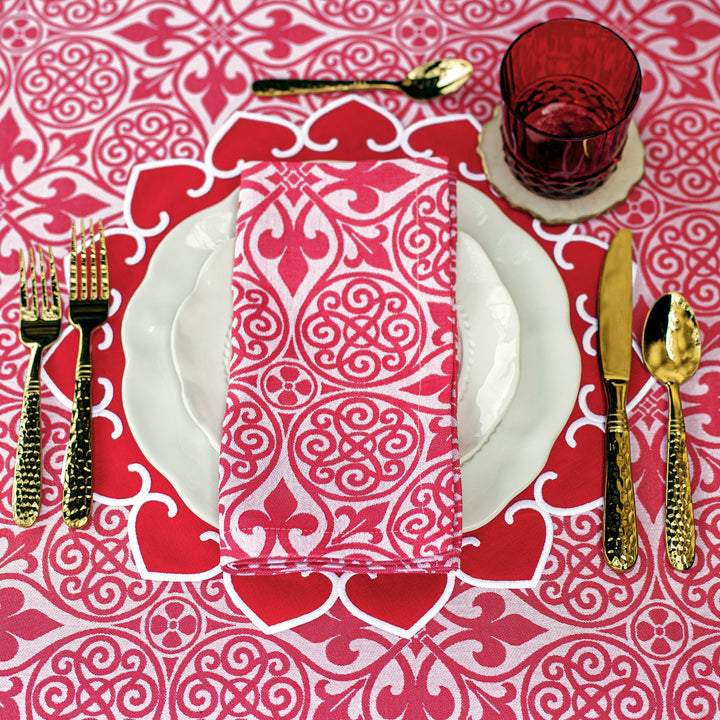 Damask Red Runner