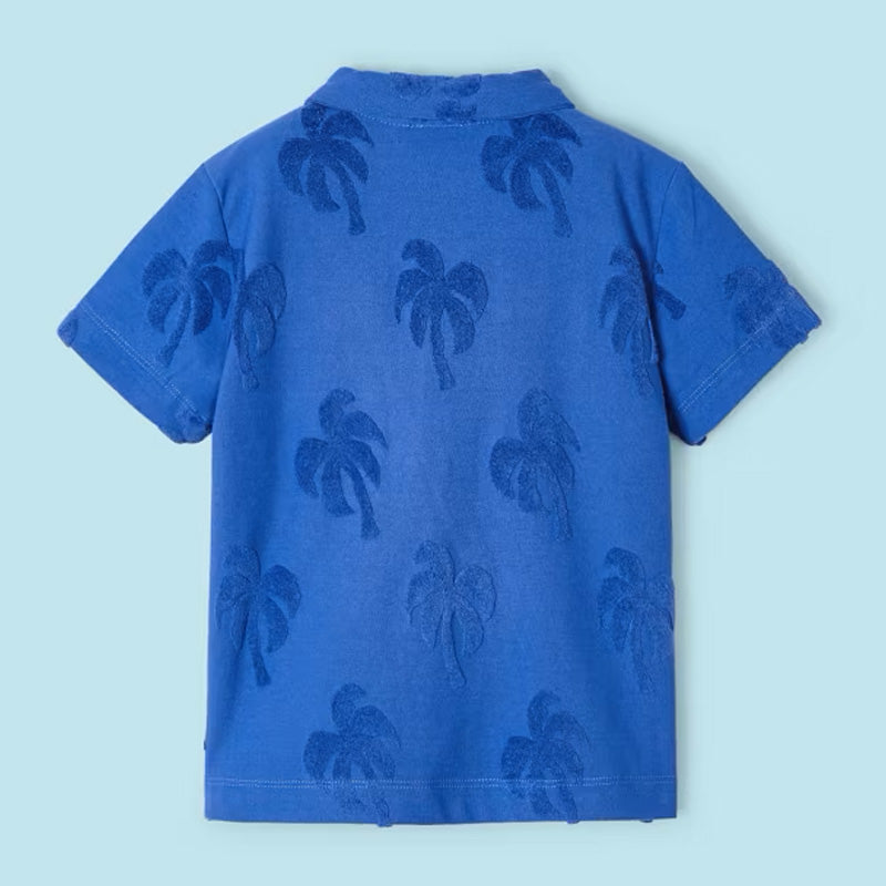 Riviera Palm Print Polo
