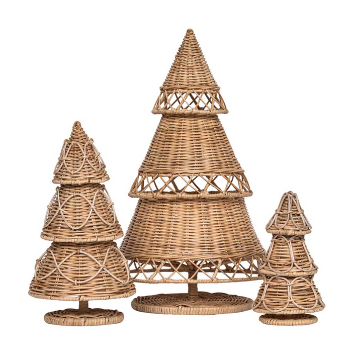 Provence Rattan 16" Tree - Whitewash