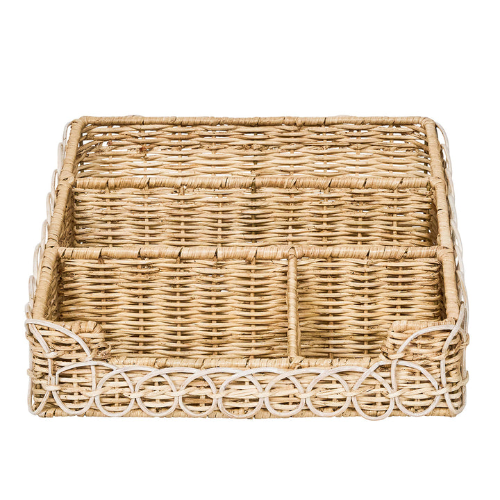Provence Rattan Stationary Holder - Whitewash