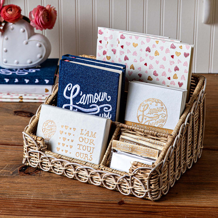 Provence Rattan Stationary Holder - Whitewash