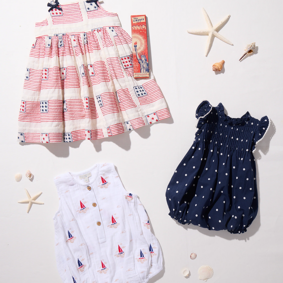 Baby Girls Jaipur Bubble - Navy Dot