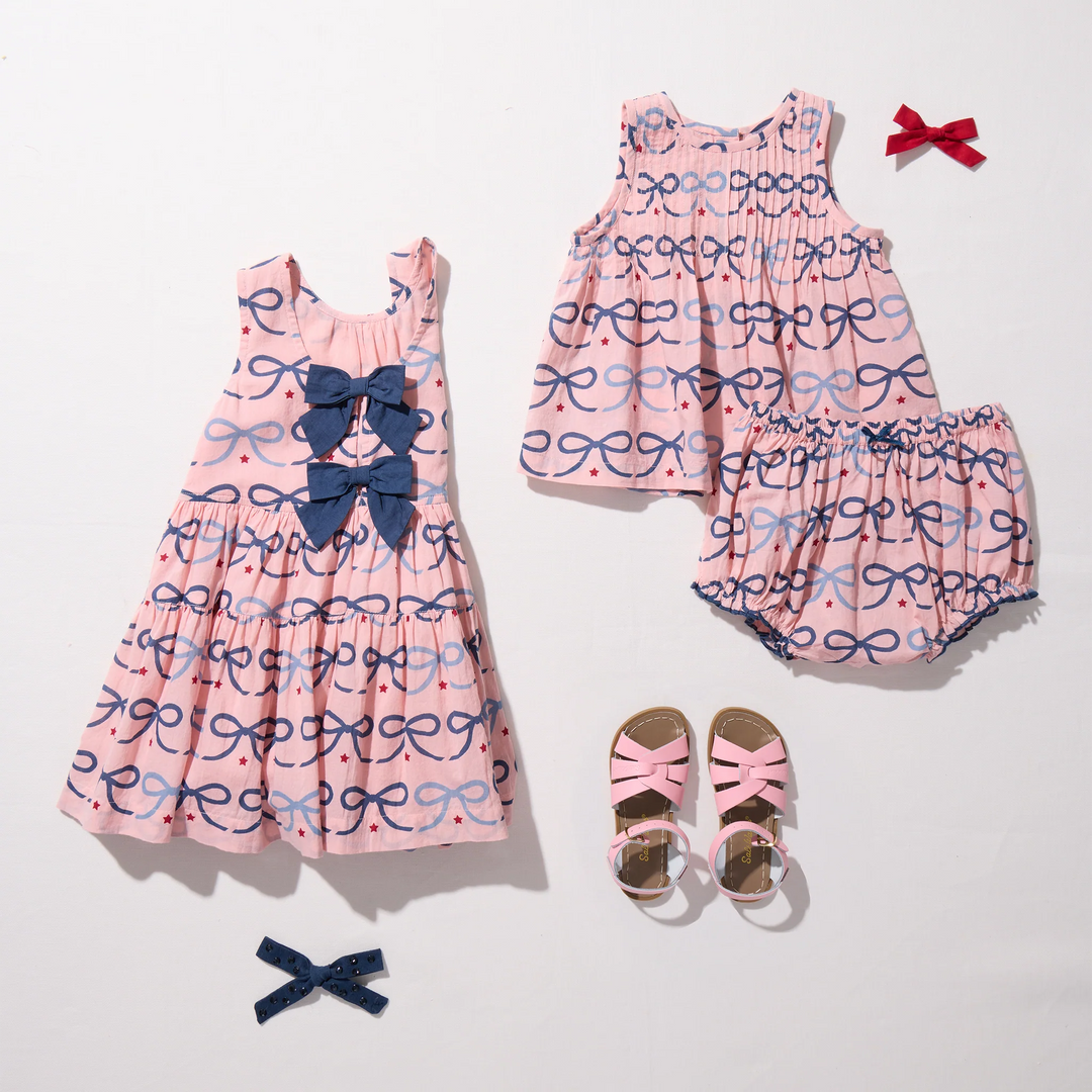 Baby Girls Jaipur 2-PC Set - Pink Bows