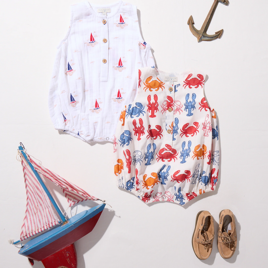 Baby Boys Riley Jumper - Lobsters and Crabs