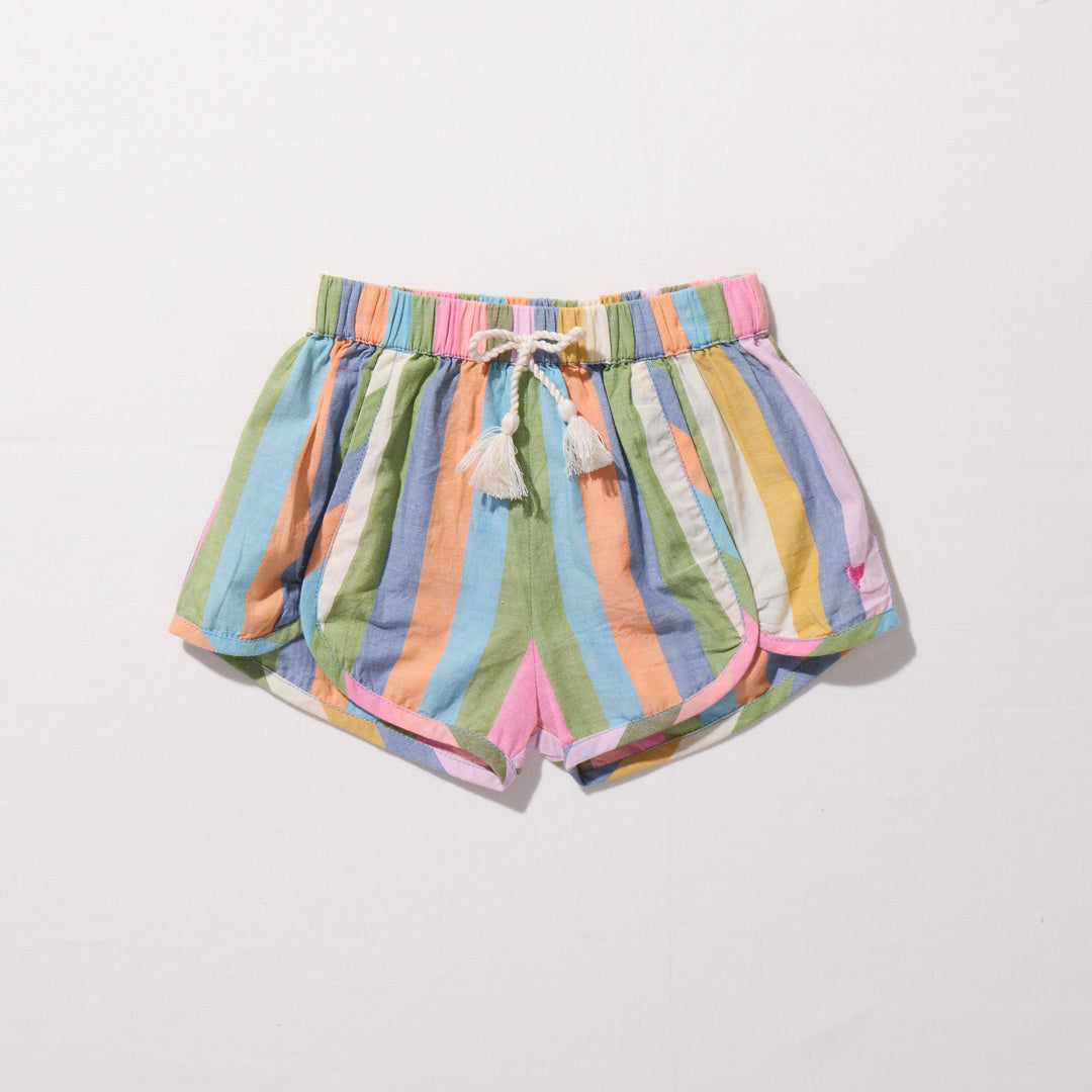 Girls Millie Short - Parade Stripe