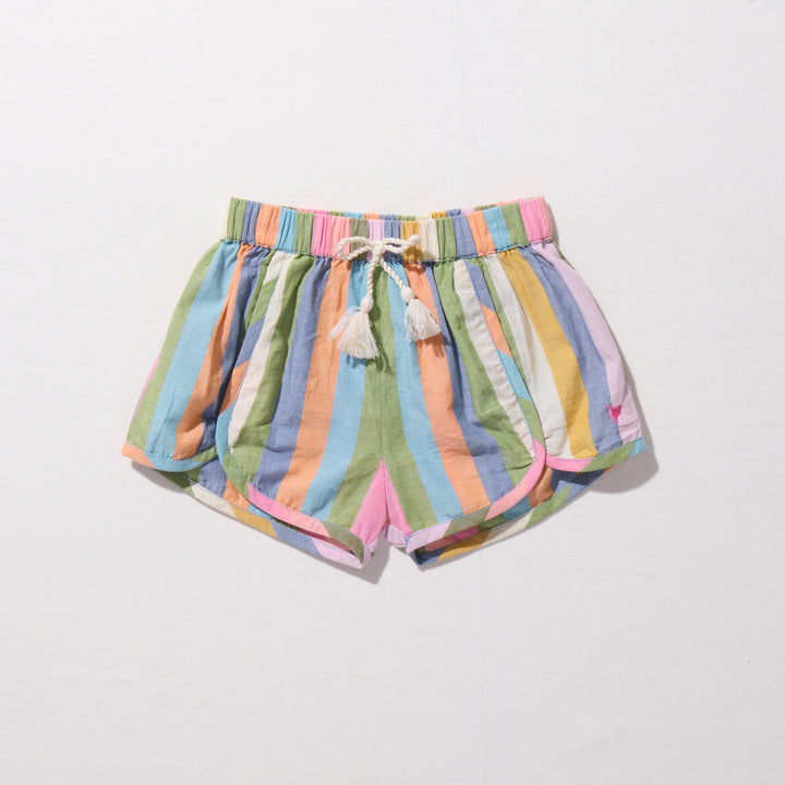 Girls Millie Short - Parade Stripe