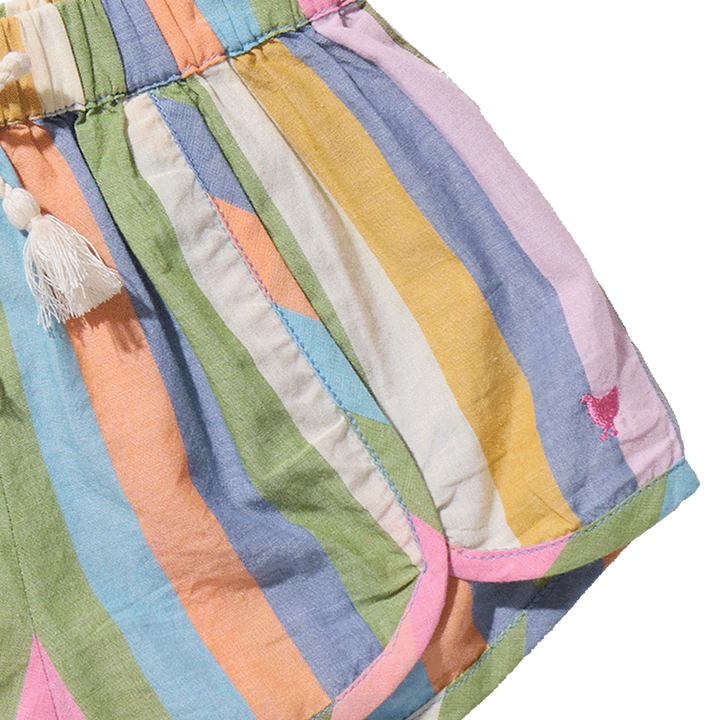Girls Millie Short - Parade Stripe