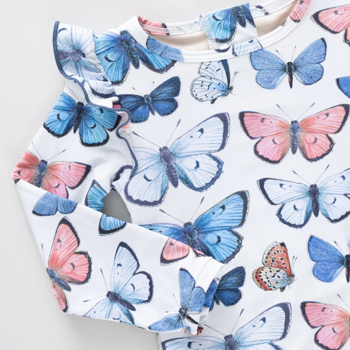 Girls Rachel Suit - Vintage Butterflies
