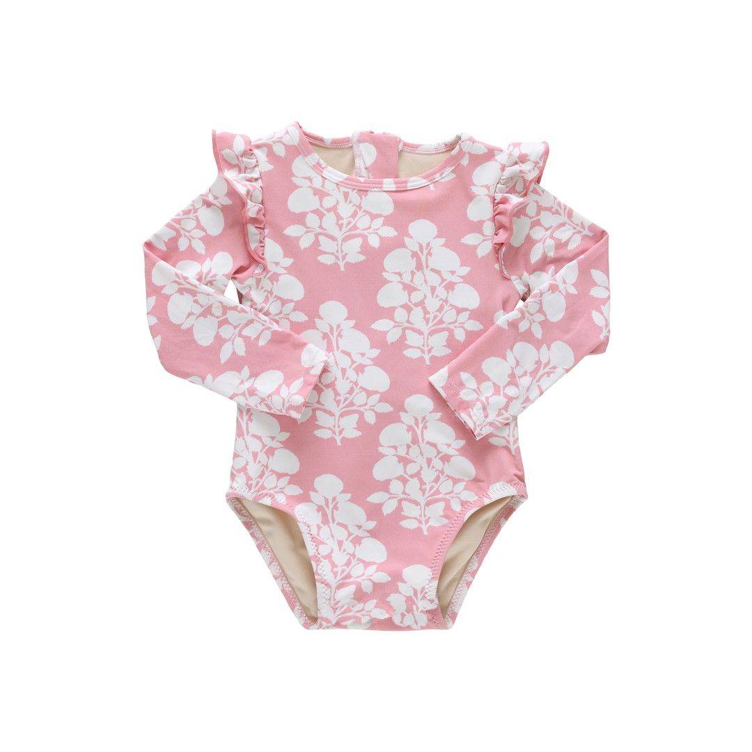 Baby Girls Rachel Suit - Pink Bouquet Floral