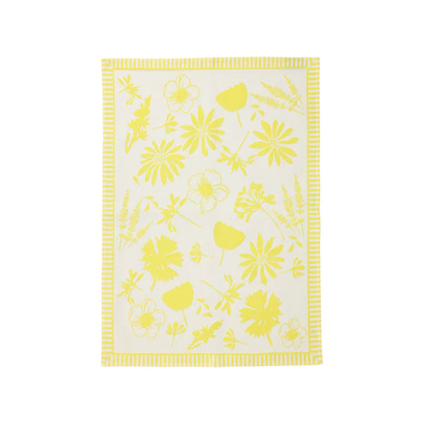 Strofinaccio Yellow Florals Dish Towels - Set of 2