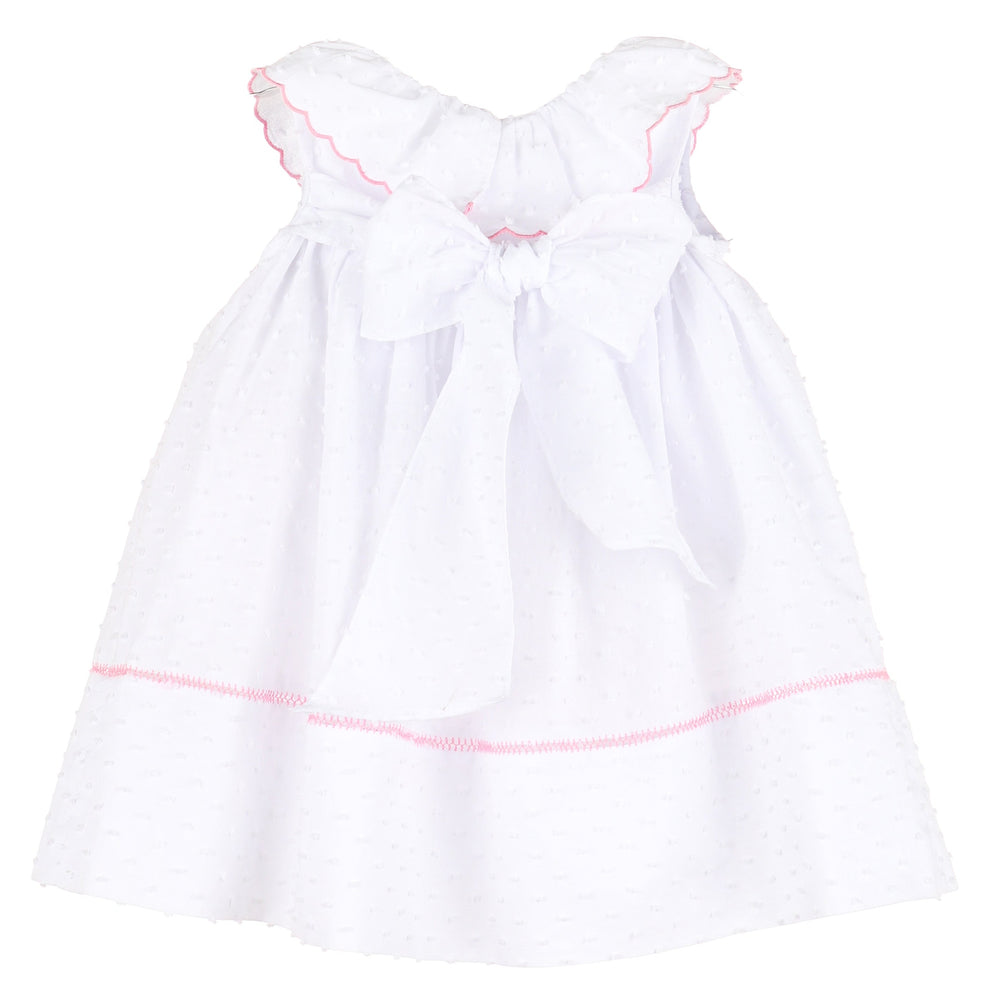 White Lawn Party Ruffle Dress