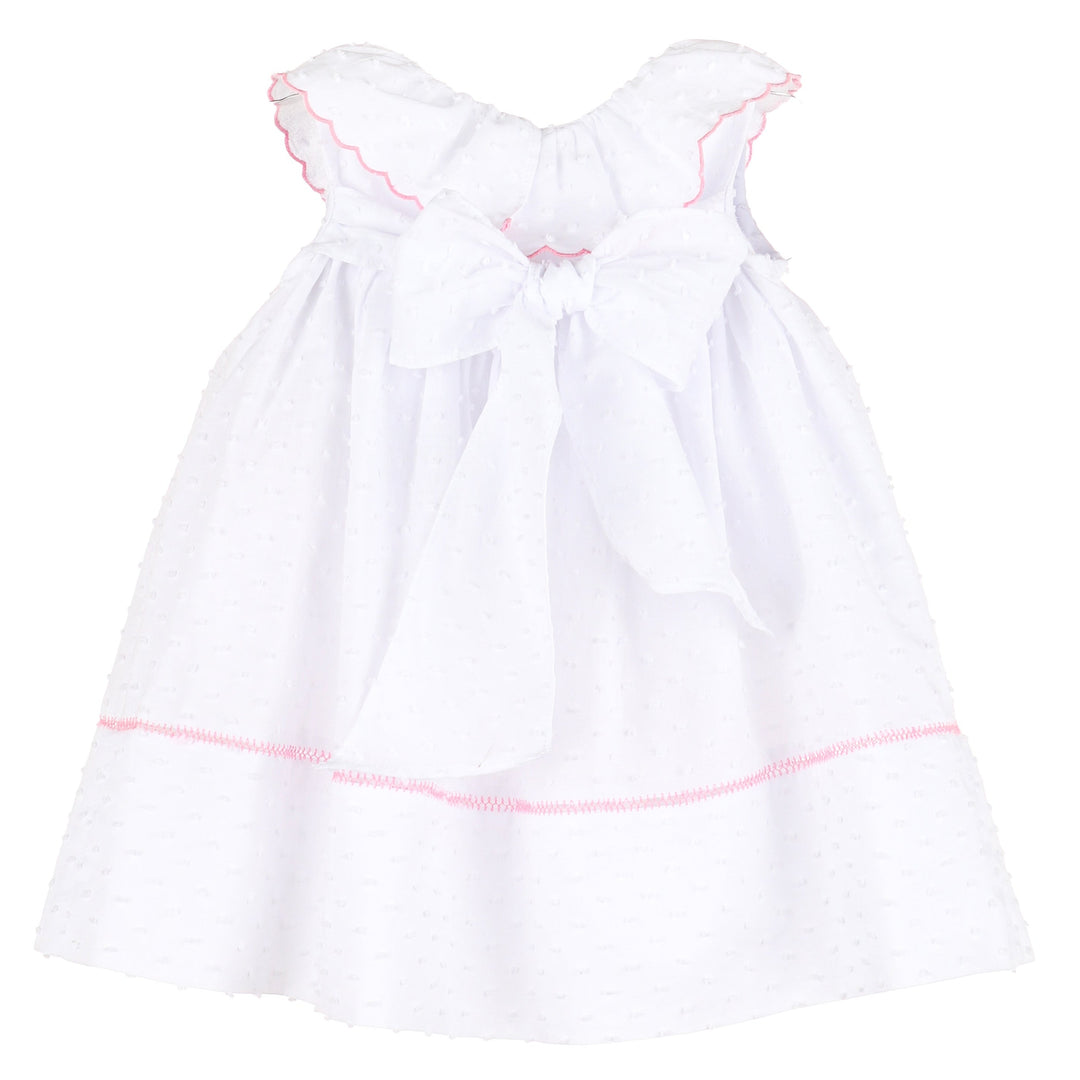 White Lawn Party Ruffle Dress