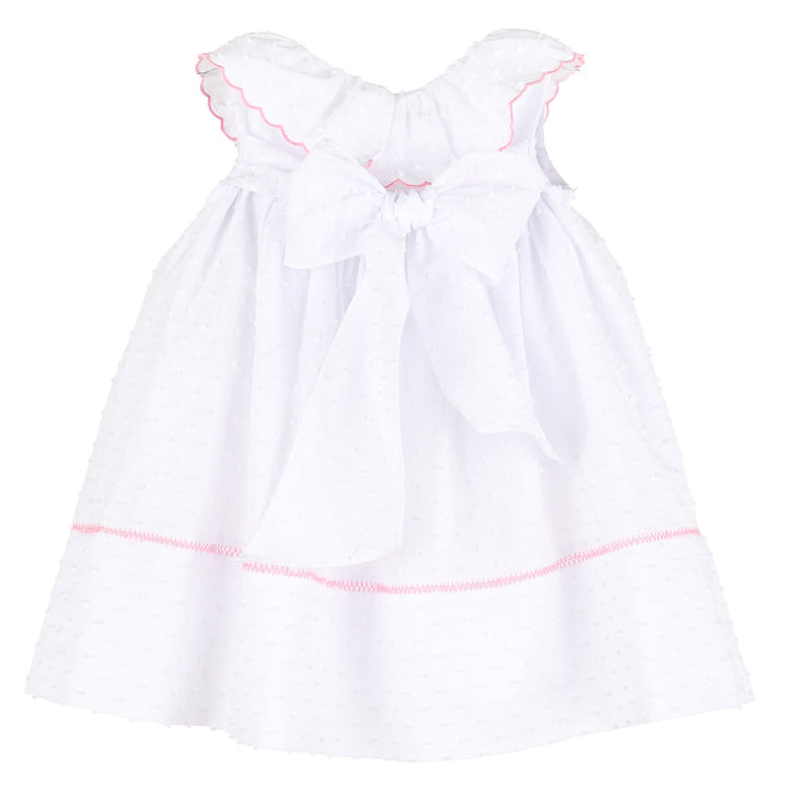 White Lawn Party Ruffle Dress
