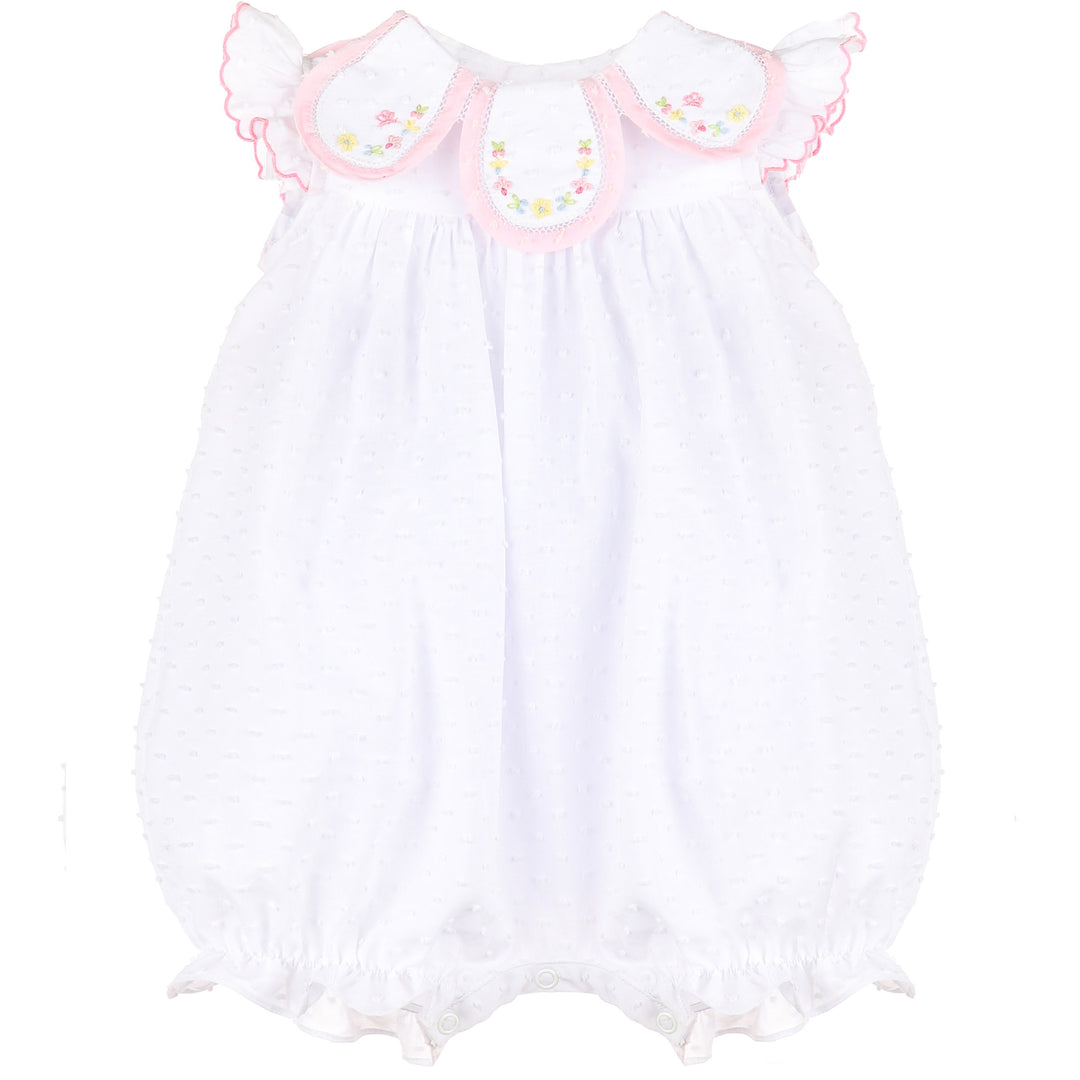 White Lawn Party Petal Playsuit