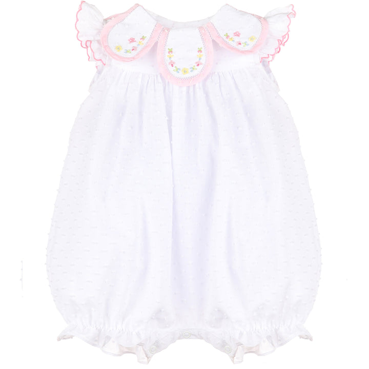 White Lawn Party Petal Playsuit