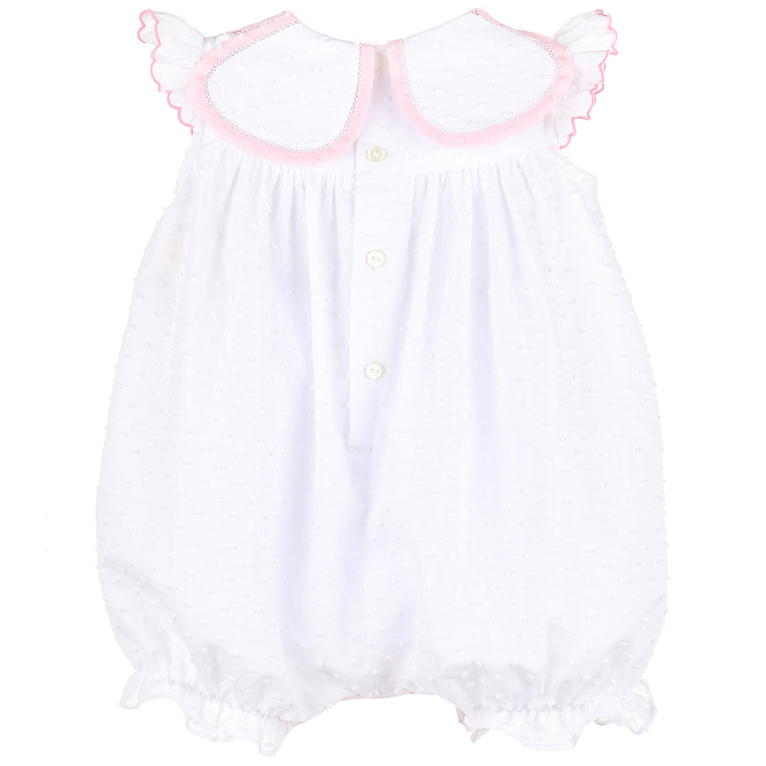 White Lawn Party Petal Playsuit