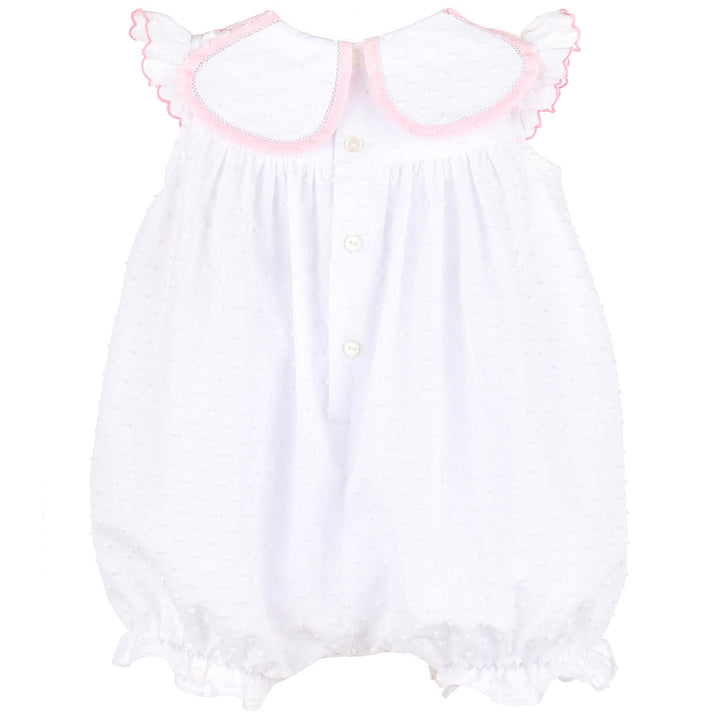 White Lawn Party Petal Playsuit