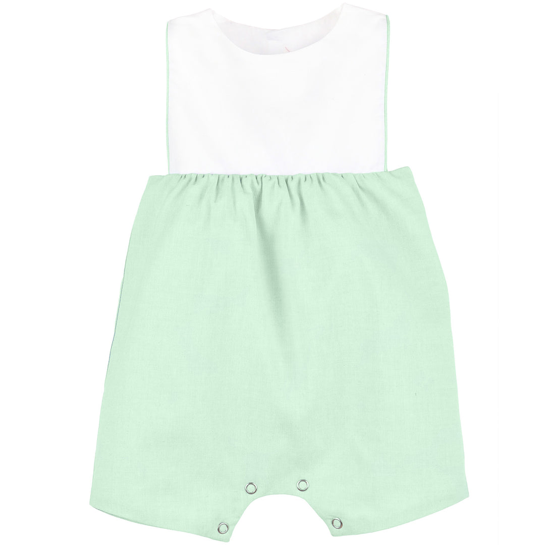 Boys Green Chambray Bubble
