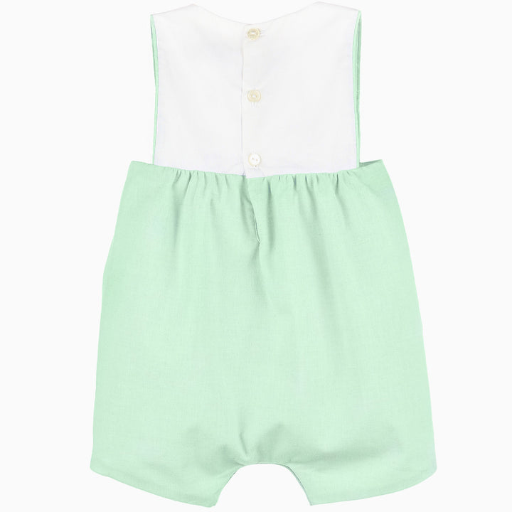Boys Green Chambray Bubble
