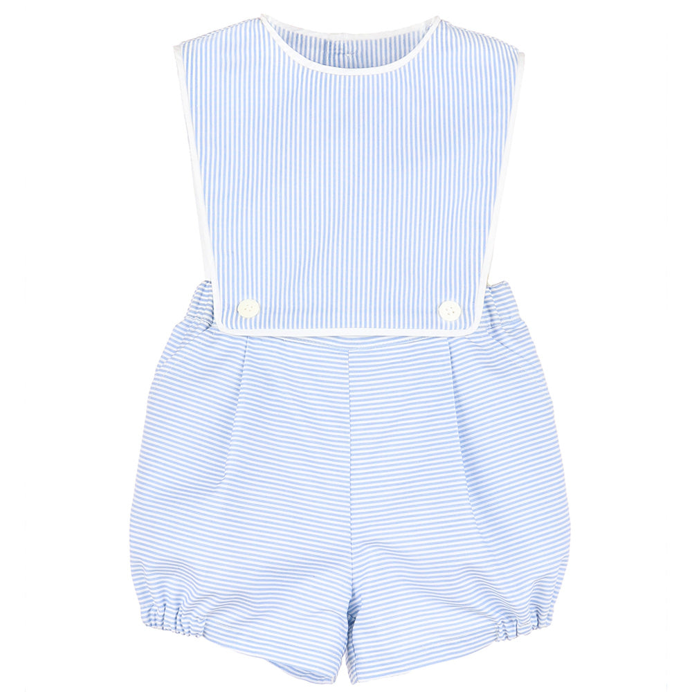 Blue & White Stripe "OG" Boy Overall