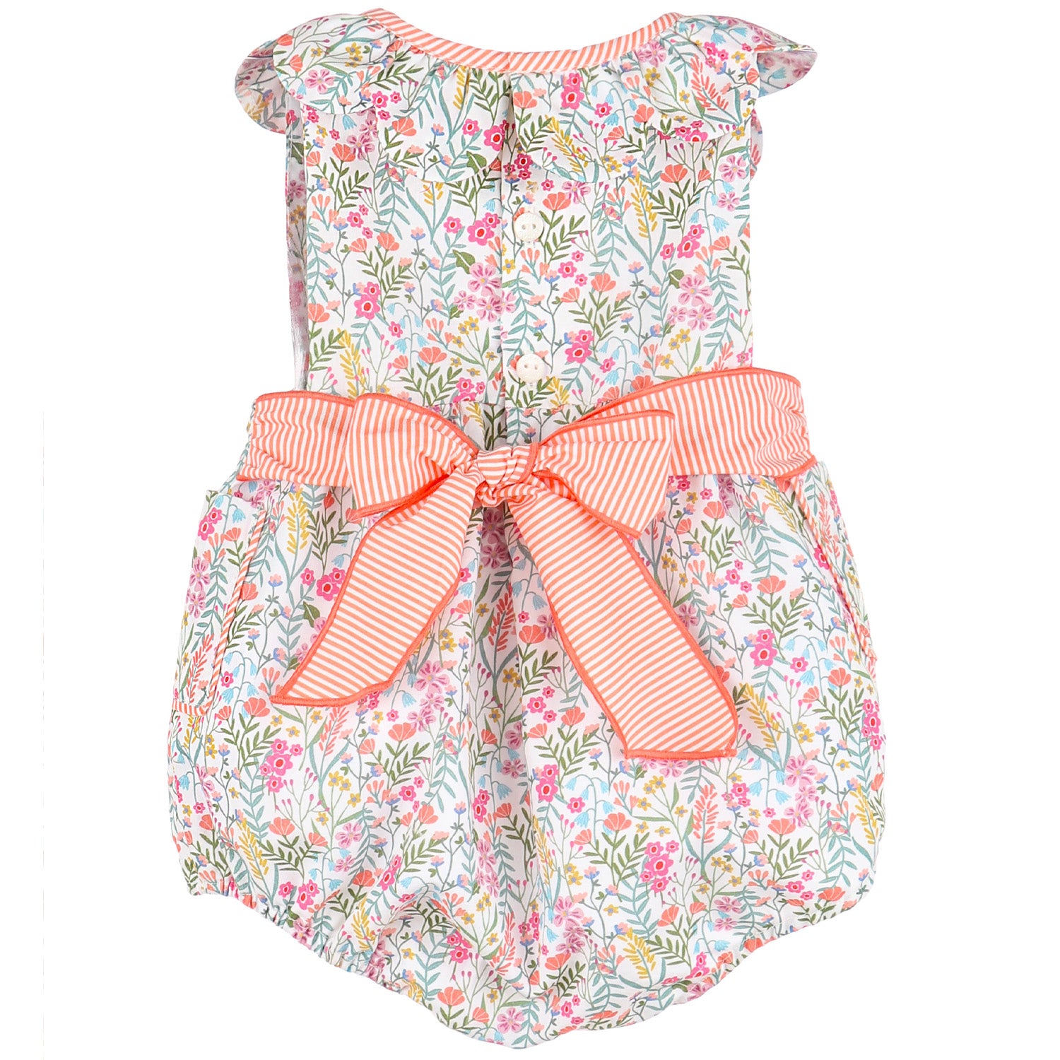 Floral Print Sissy Smock Ruffle Bubble